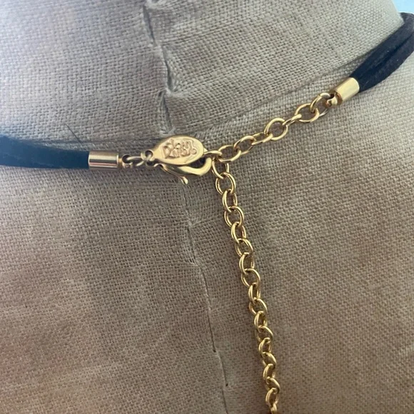 Joan Rivers Blue and Gold Statement Necklace - Picture 4 of 6